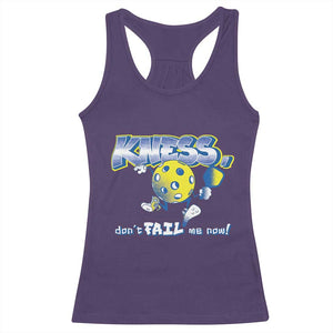 Funny Pickleball Racerback Tank Top Knees Don't Fail Me Now TS09 Purple Print Your Wear