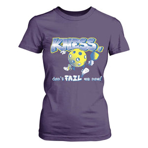 Funny Pickleball T Shirt For Women Knees Don't Fail Me Now TS09 Purple Print Your Wear