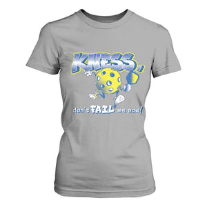 Funny Pickleball T Shirt For Women Knees Don't Fail Me Now TS09 Sport Gray Print Your Wear