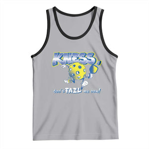 Funny Pickleball Tank Top Knees Don't Fail Me Now TS09 Athletic Heather Black Print Your Wear
