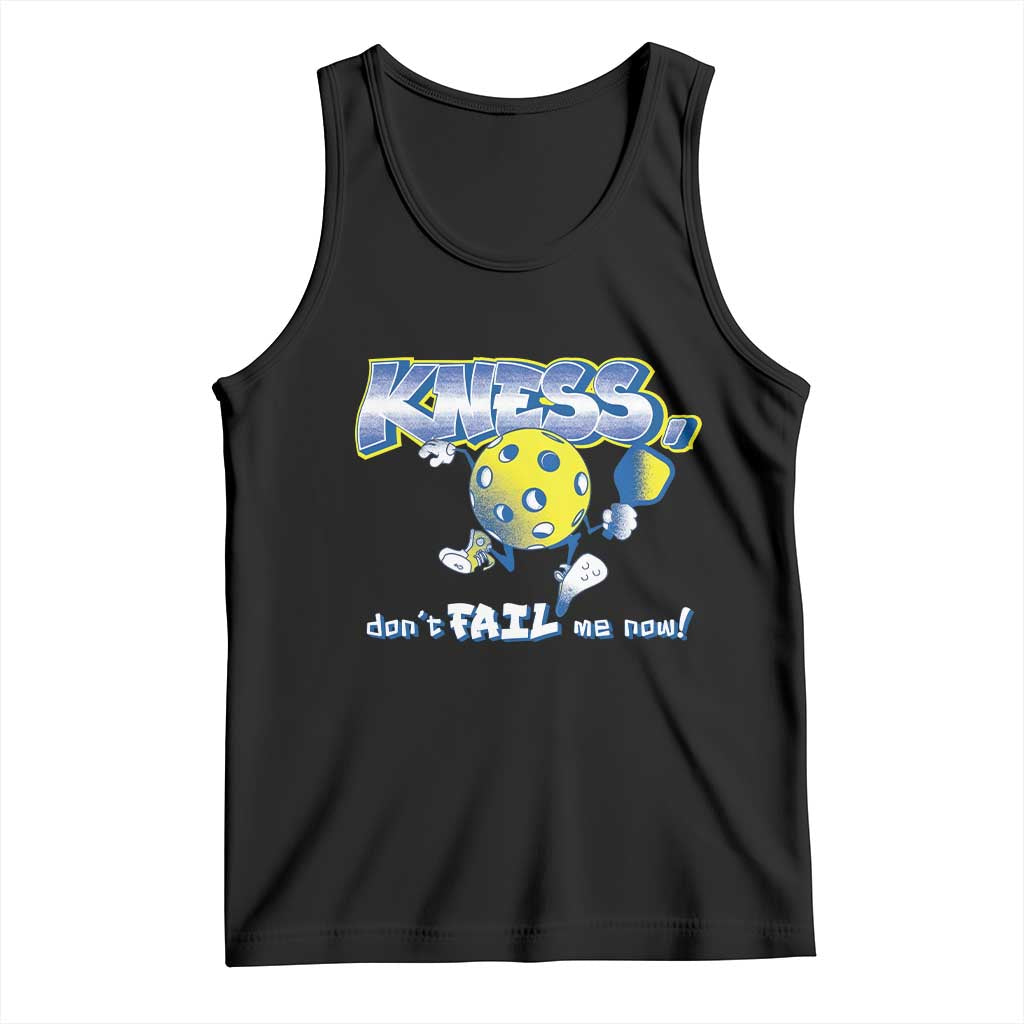 Funny Pickleball Tank Top Knees Don't Fail Me Now TS09 Black Print Your Wear