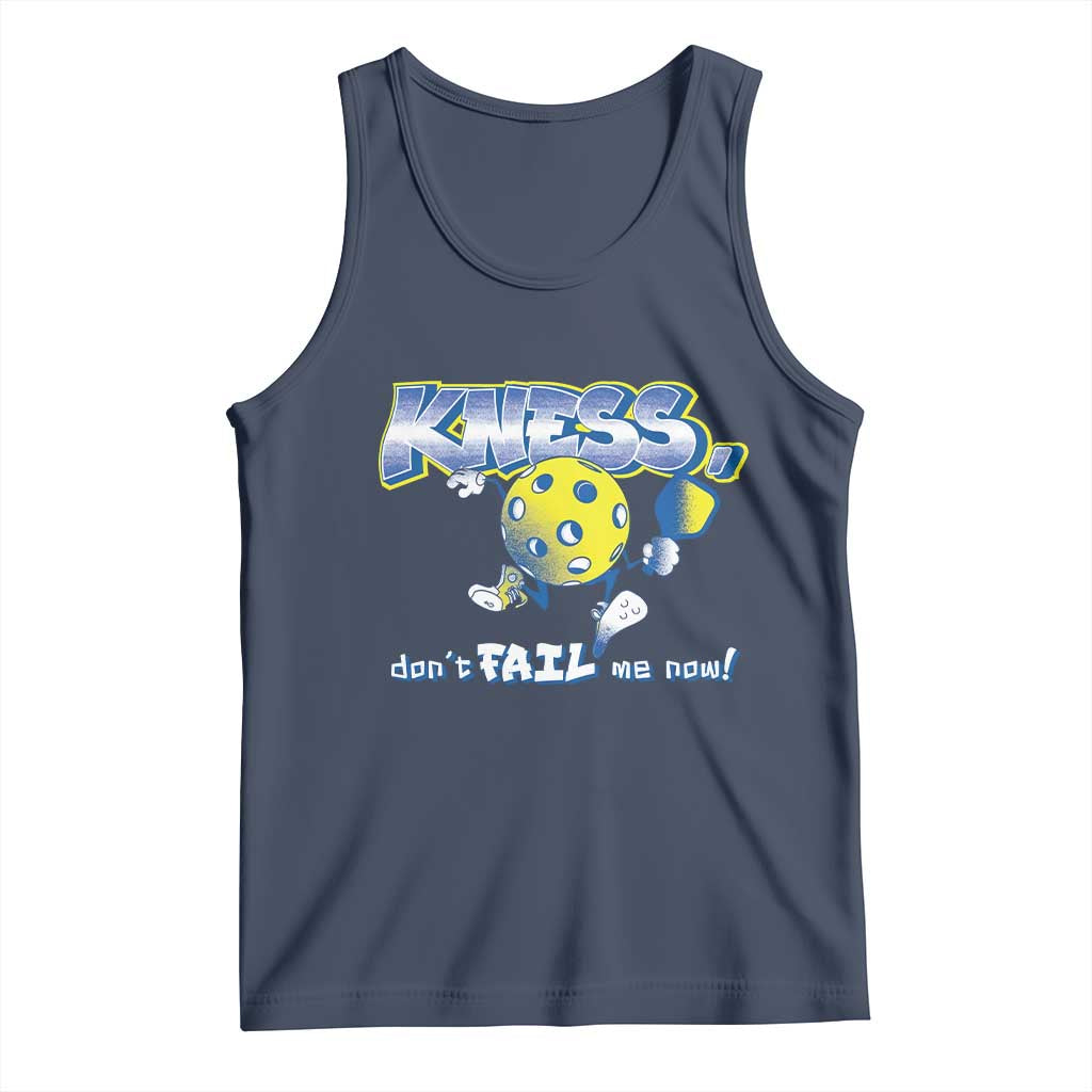 Funny Pickleball Tank Top Knees Don't Fail Me Now TS09 Navy Print Your Wear