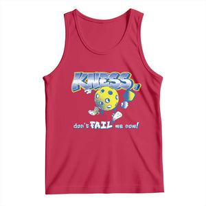 Funny Pickleball Tank Top Knees Don't Fail Me Now TS09 Red Print Your Wear