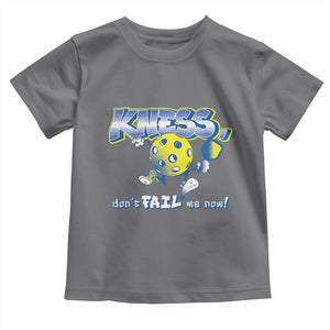 Funny Pickleball Toddler T Shirt Knees Don't Fail Me Now TS09 Charcoal Print Your Wear