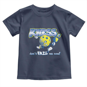 Funny Pickleball Toddler T Shirt Knees Don't Fail Me Now TS09 Navy Print Your Wear