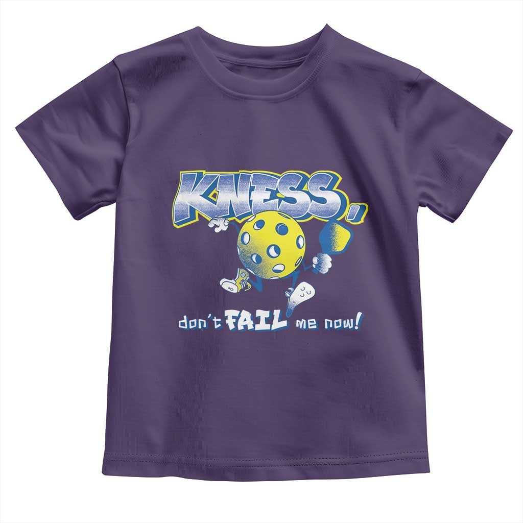 Funny Pickleball Toddler T Shirt Knees Don't Fail Me Now TS09 Purple Print Your Wear