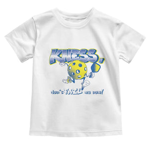 Funny Pickleball Toddler T Shirt Knees Don't Fail Me Now TS09 White Print Your Wear