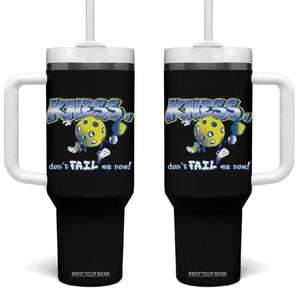 Funny Pickleball Tumbler With Handle Knees Don't Fail Me Now TS09 One Size: 40 oz Black Print Your Wear
