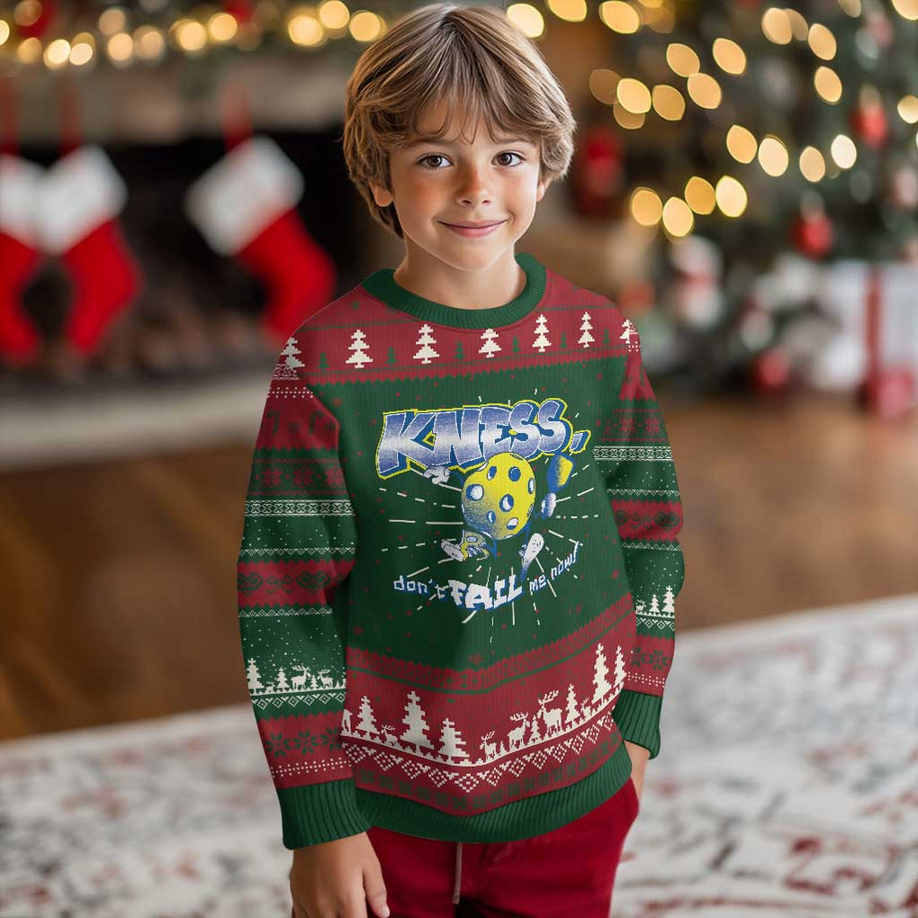 Funny Pickleball Ugly Christmas Sweater Knees Don't Fail Me Now TS09 Christmas Print Your Wear