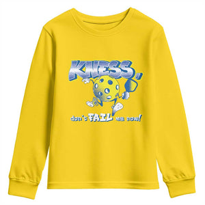 Funny Pickleball Youth Sweatshirt Knees Don't Fail Me Now TS09 Daisy Print Your Wear