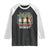 Funny Playing Pickleball Improves Memory Retro Raglan Shirt TS09 Black White Print Your Wear