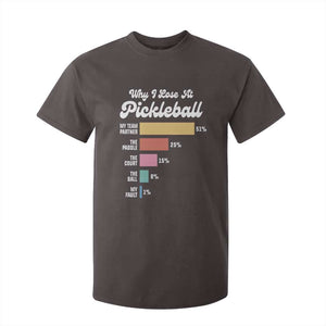 Funny Why I Lose At Pickleball T Shirt For Kid TS09 Dark Chocolate Print Your Wear