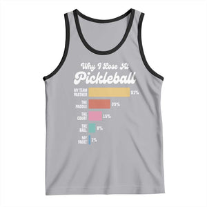 Funny Why I Lose At Pickleball Tank Top TS09 Athletic Heather Black Print Your Wear