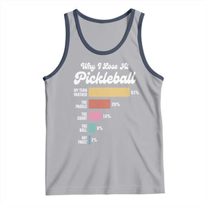 Funny Why I Lose At Pickleball Tank Top TS09 Athletic Heather Navy Print Your Wear
