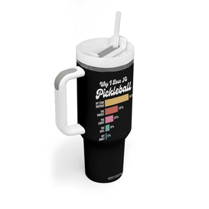 Funny Why I Lose At Pickleball Tumbler With Handle TS09 Print Your Wear