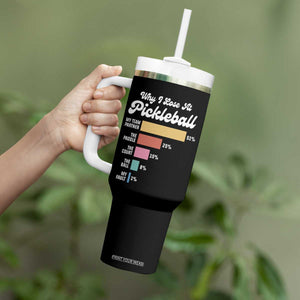 Funny Why I Lose At Pickleball Tumbler With Handle TS09 Print Your Wear