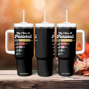 Funny Why I Lose At Pickleball Tumbler With Handle TS09 Print Your Wear