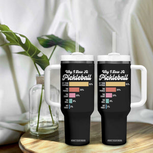 Funny Why I Lose At Pickleball Tumbler With Handle TS09 Print Your Wear