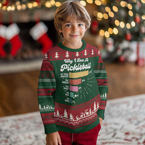 Funny Why I Lose At Pickleball Ugly Christmas Sweater TS09 Christmas Print Your Wear