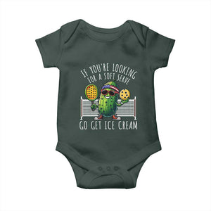 Funny Pickleball Baby Onesie If You Wanted A Soft Serve Go Get Ice Cream TS09 Print Your Wear
