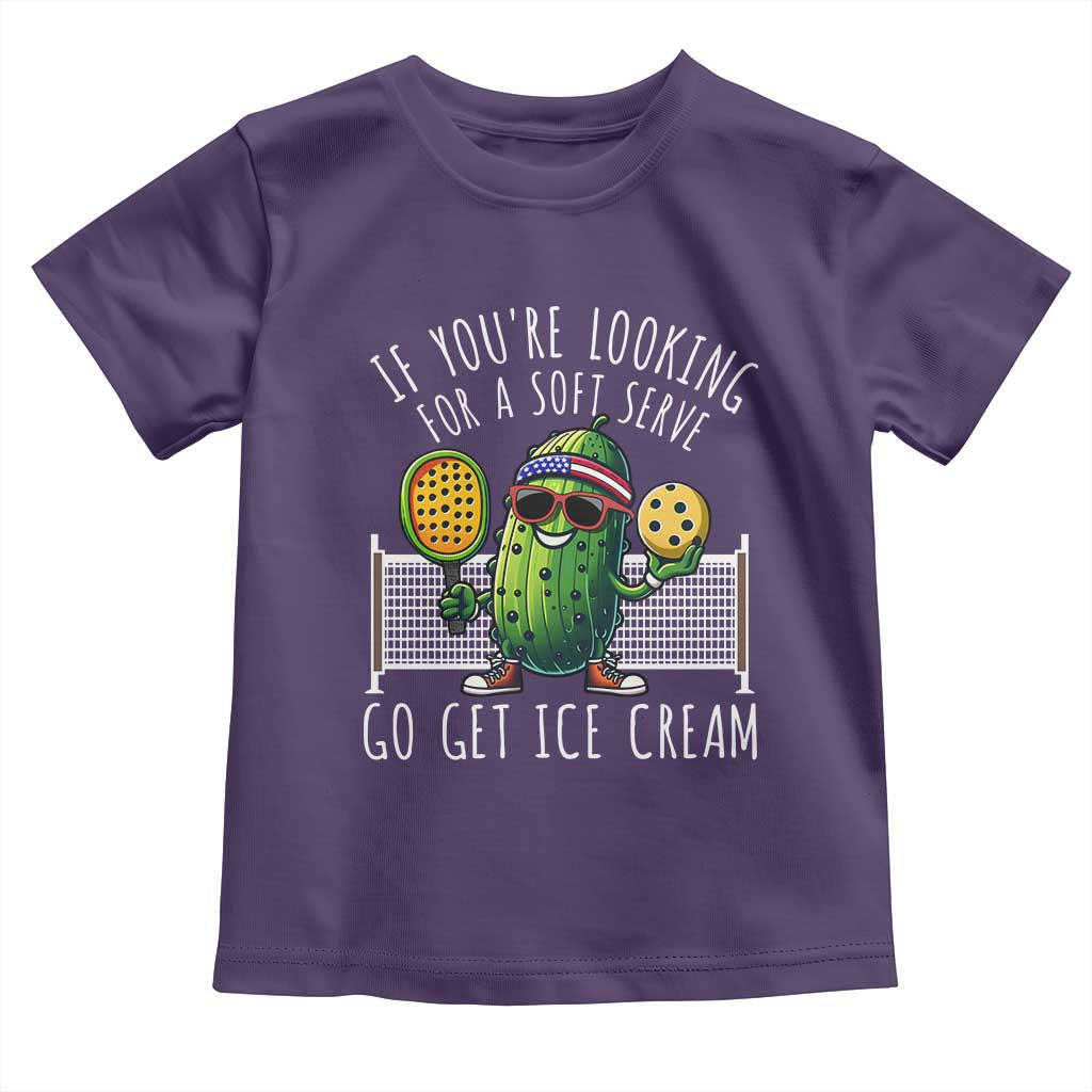 Funny Pickleball Toddler T Shirt If You Wanted A Soft Serve Go Get Ice Cream TS09 Purple Print Your Wear