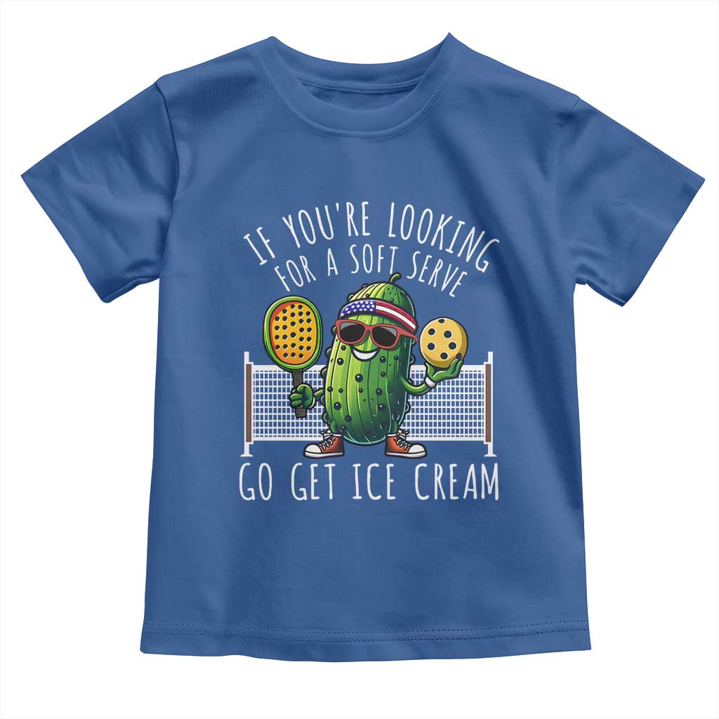 Funny Pickleball Toddler T Shirt If You Wanted A Soft Serve Go Get Ice Cream TS09 Royal Blue Print Your Wear