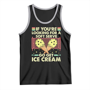 Pickleball Tank Top If You Wanted A Soft Serve Go Get Ice Cream TS09 Black Athletic Heather Print Your Wear