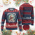 Xmas Sport Ugly Christmas Sweater Baseball Player Santa Smashing Through The Snow TS09 Burgundy Print Your Wear