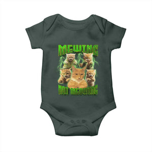 Funny Cat Meme Mewing Not Meowing Baby Onesie TS09 Print Your Wear