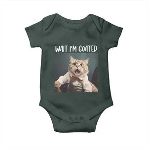 Funny Meme Cat Baby Onesie Wait I'm Goat TS09 Print Your Wear