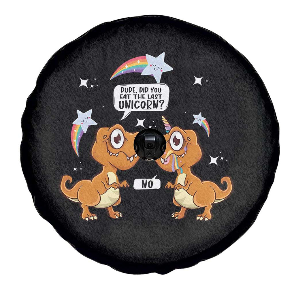 Funny Dinosaur Eat The Last Unicorn Spare Tire Cover TS09 Print Your Wear