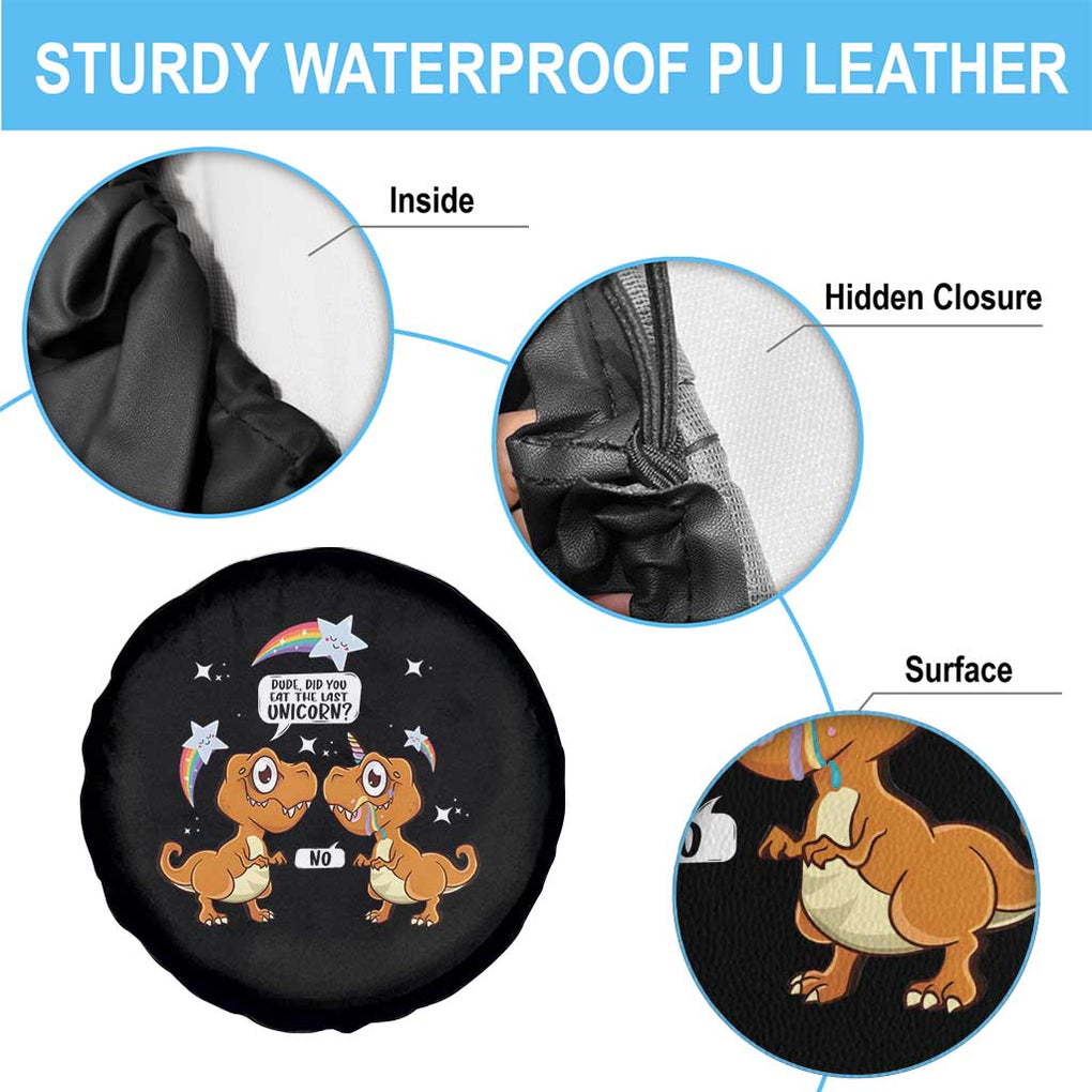 Funny Dinosaur Eat The Last Unicorn Spare Tire Cover TS09 Print Your Wear