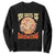100th Day Of School Teacher Sweatshirt 100 Days Of Growing Retro Groovy Mushroom TS09 Black Print Your Wear