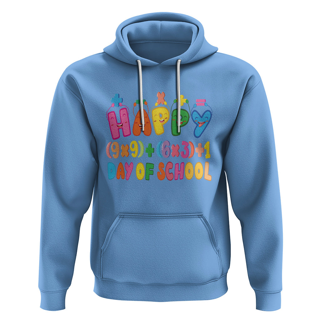 Math Formula 100 Days Of School Funny Math Teacher Hoodie TS09 Carolina Blue Printyourwear