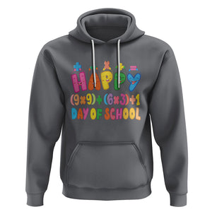 Math Formula 100 Days Of School Funny Math Teacher Hoodie TS09 Charcoal Printyourwear