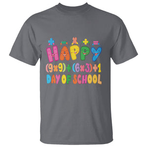 Math Formula 100 Days Of School Funny Math Teacher T Shirt TS09 Charcoal Printyourwear