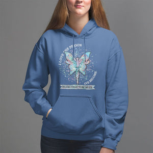 Nurse Hoodie I Love The Person I've Become Because I Fought To Become Her TS09 Royal Blue Printyourwear