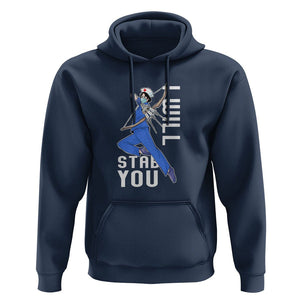 Funny Nurse Hoodie I Will Stab You TS09 Navy Printyourwear