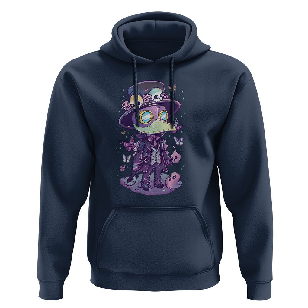 Pastel Goth Cute Creepy Plague Doctor Hoodie TS09 Navy Printyourwear