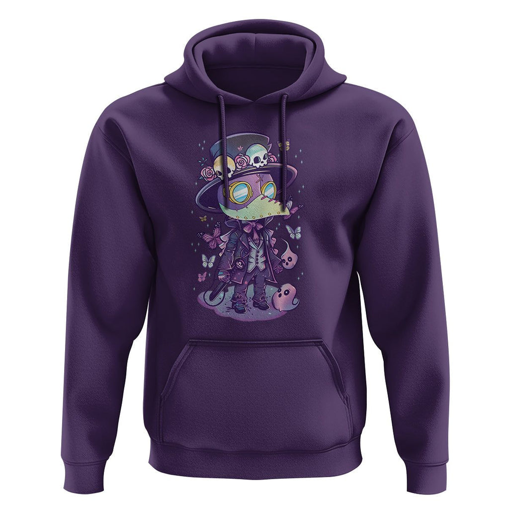 Pastel Goth Cute Creepy Plague Doctor Hoodie TS09 Purple Printyourwear
