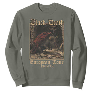 European Tour Creepy Plague Rat Doctor Sweatshirt TS09 Military Green Printyourwear