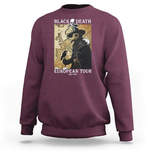 European Tour Plague Doctor Sweatshirt TS09 Maroon Printyourwear