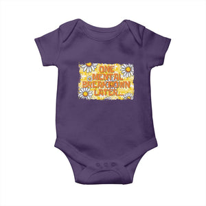 Funny One Mental Breakdown Later Baby Onesie Daisy Mental Health TS09 Purple Print Your Wear