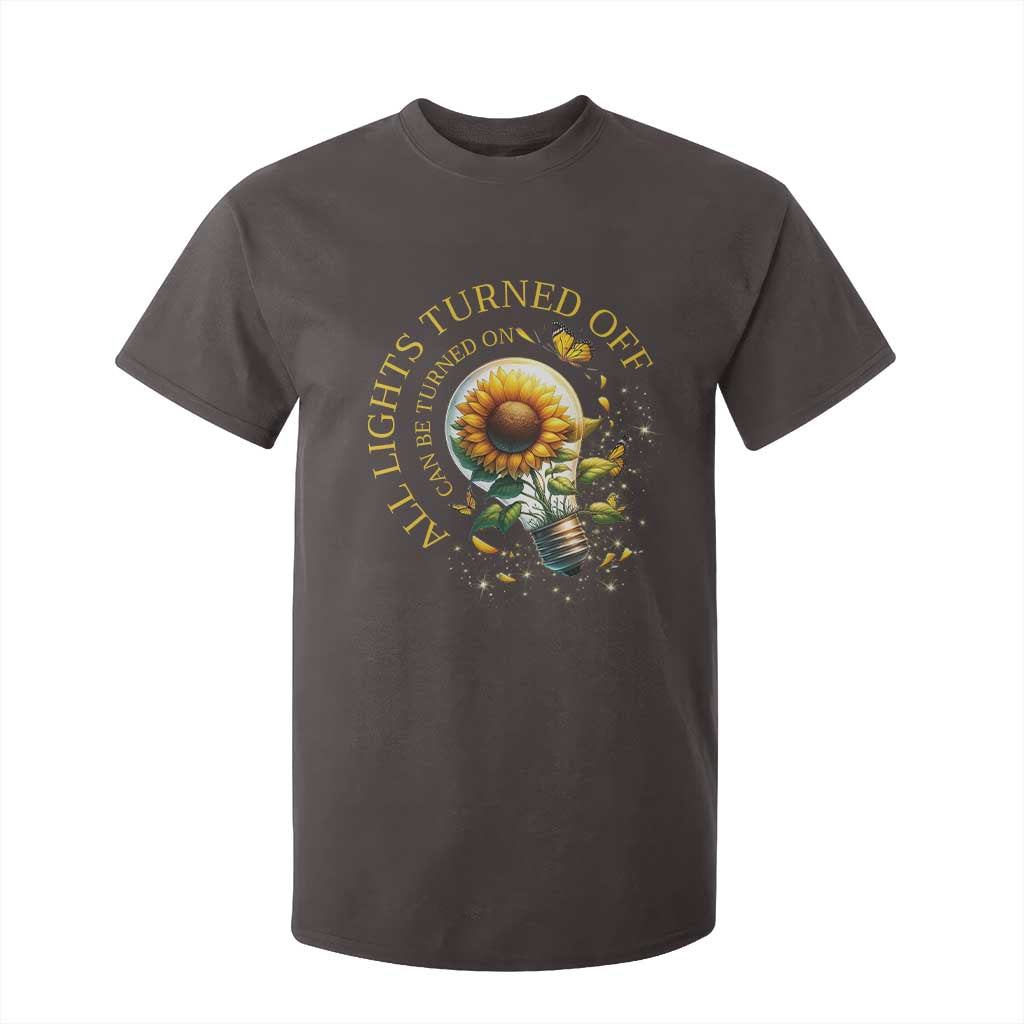 Mental Health Motivation Quote T Shirt For Kid All Lights Turned Off Can Be Turned On TS09 Dark Chocolate Print Your Wear