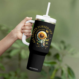 Mental Health Motivation Quote Tumbler With Handle All Lights Turned Off Can Be Turned On TS09 Print Your Wear