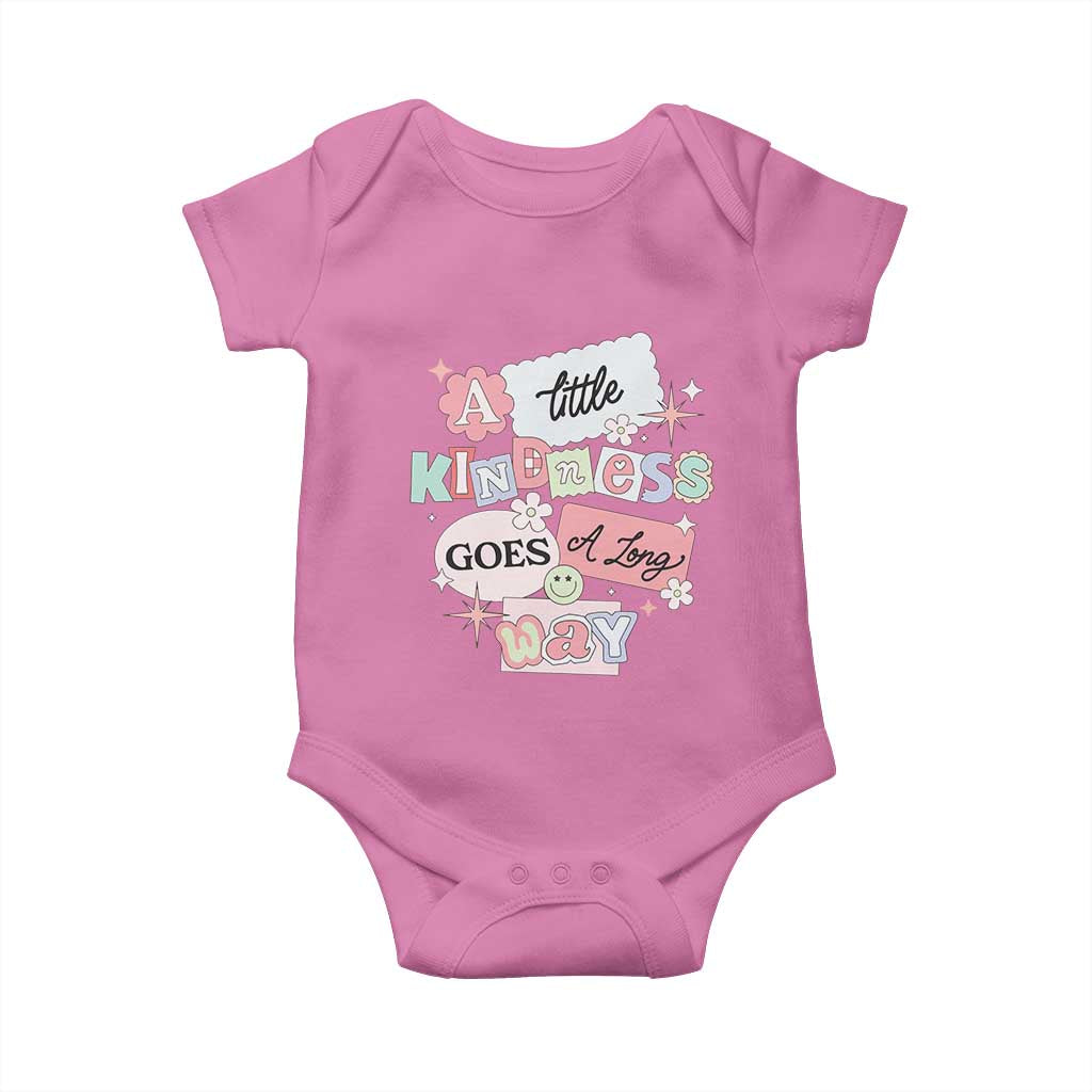Inspirational A Little Kindness Goes A Long Way Baby Onesie TS09 Azalea Print Your Wear