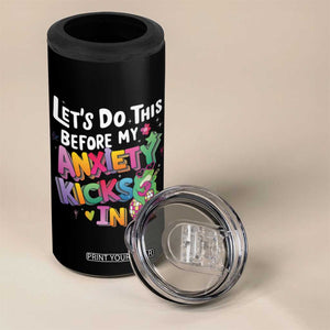 Funny Frog Let's Do This Before My Anxiety Kicks In 4 in 1 Can Cooler Tumbler TS09 Print Your Wear