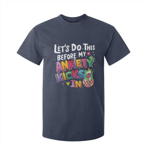 Funny Frog Let's Do This Before My Anxiety Kicks In T Shirt For Kid TS09 Navy Print Your Wear