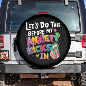 Funny Frog Let's Do This Before My Anxiety Kicks In Spare Tire Cover TS09 No hole Black Print Your Wear