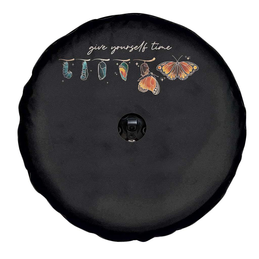 Inspirational Quote Spare Tire Cover Give Yourself Time Butterfly Motivational TS09 Print Your Wear